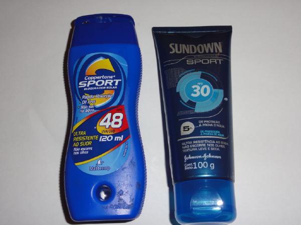 Avaliação de protetores solares para esportes