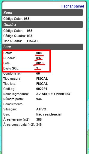 Detalhes lote individual