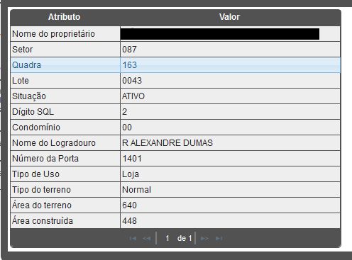 Informações proprietário