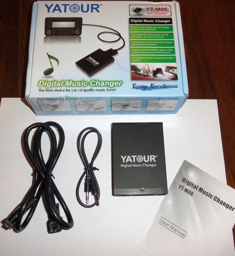 What’s inside the box: P2 cable, data cable, user manual and the interface module.