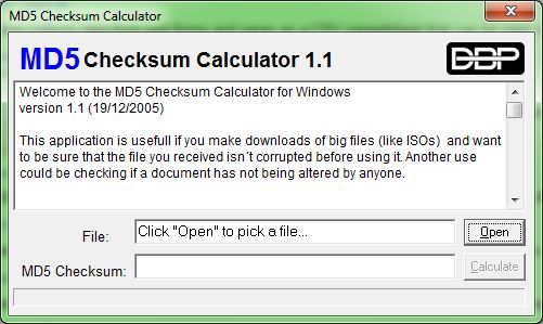 MD5 Checksum Calculator