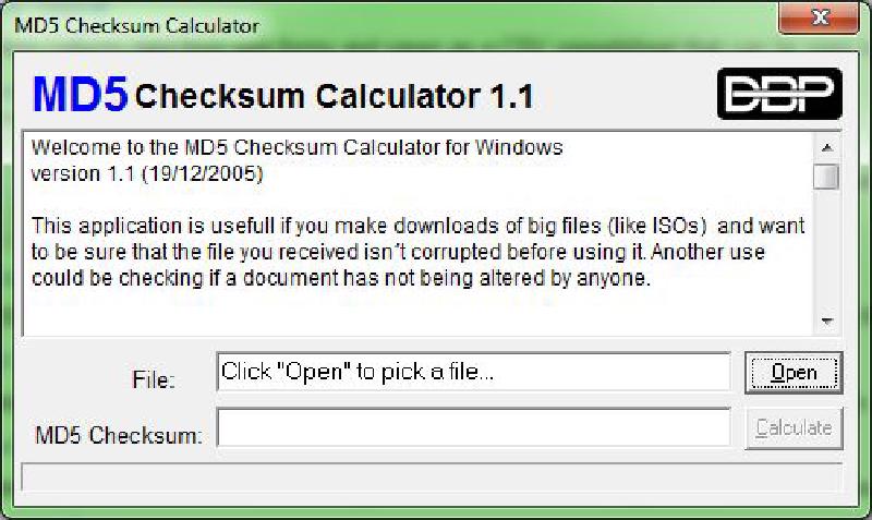 MD5 Checksum Calculator