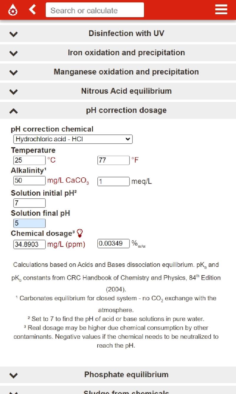 pH Corrections