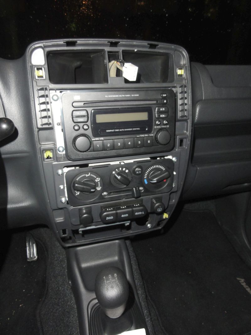 Details of the dashboard and the clip positioning.
