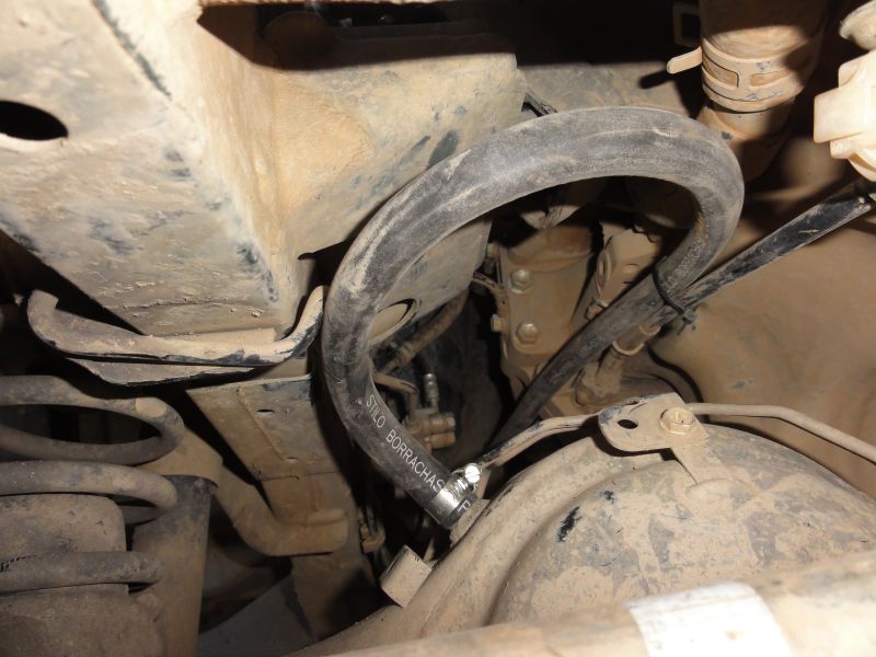 Installation in the front differential