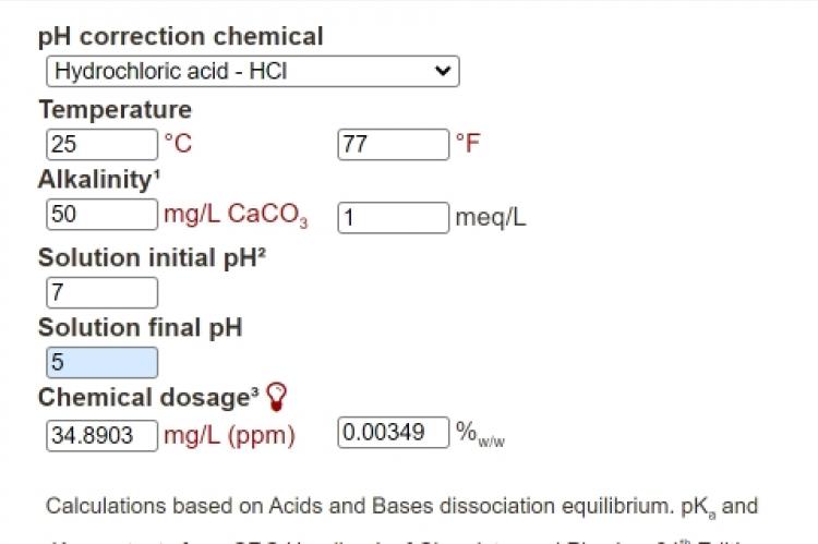 pH Corrections