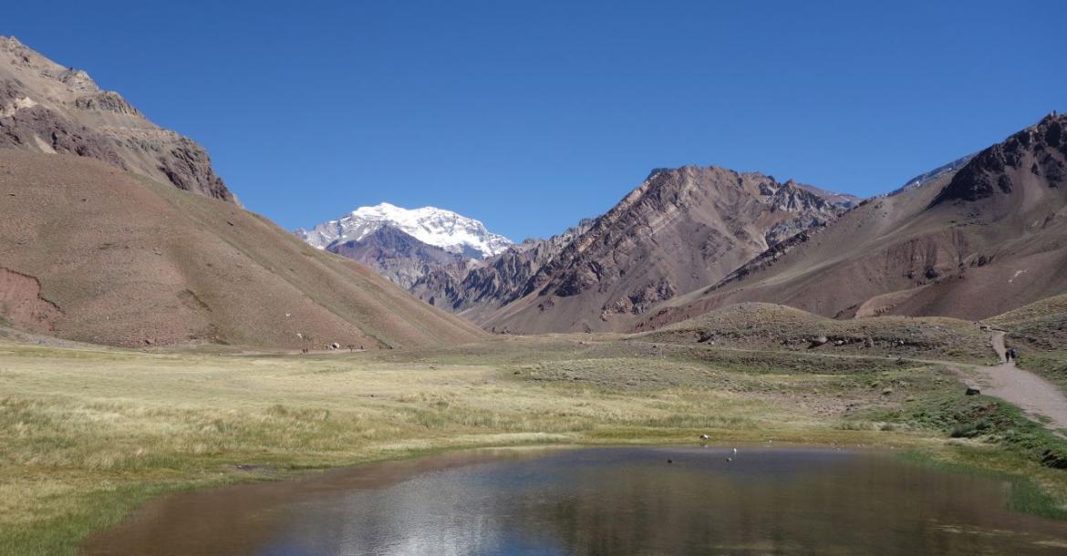 View from the Horcones Lake (2800m)